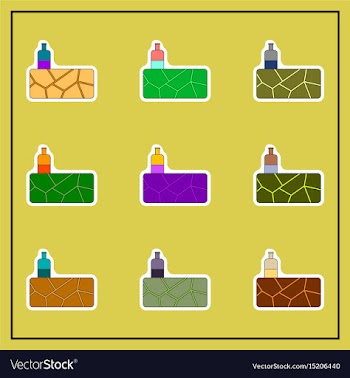 Cracked earth and bottle of water drought set vector image