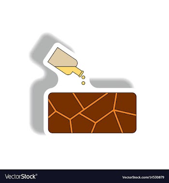 Cracked earth and bottle of water drought vector image