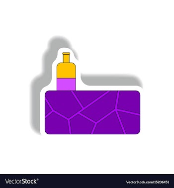 Cracked earth and bottle of water drought vector image