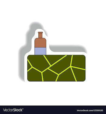 Cracked earth and bottle of water drought vector image
