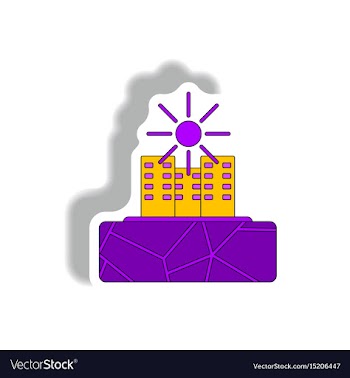 Cracked earth and buildings drought in city vector image