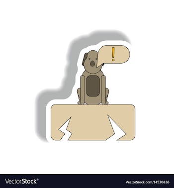 Cracked earth and dog drought effects on animals vector image