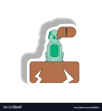 Cracked earth and dog drought effects on animals vector image