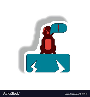 Cracked earth and dog drought effects on animals vector image