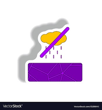 Cracked earth and no rain no rain sign drought vector image