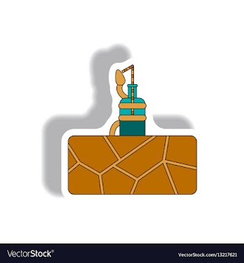 Cracked earth and plant drink water drought vector image