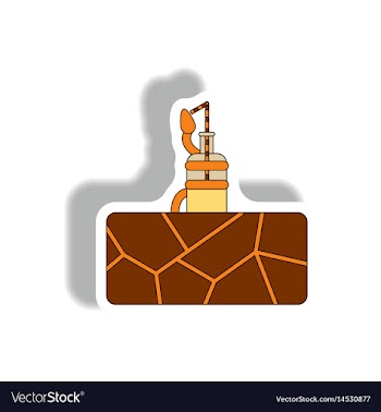 Cracked earth and plant drink water drought vector image