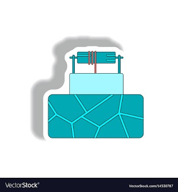 Cracked earth and well vector image