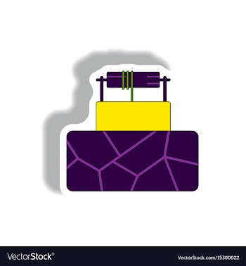 Cracked earth and well vector image