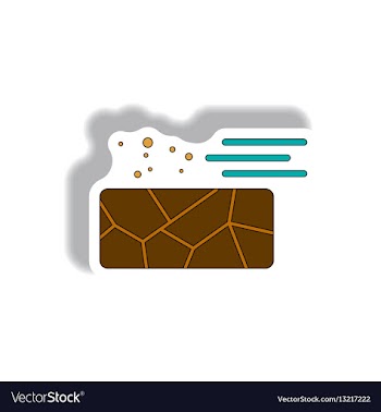 Cracked earth and wind vector image
