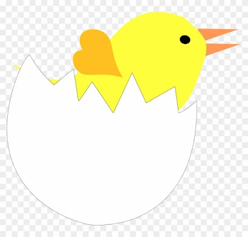 Cracked Egg Shell Clipart - Pintinho Na Casca De Ovo