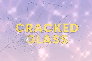 Cracked glass effect psd with purple… | Free stock illustration | High Resolution graphic