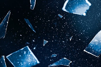 Cracked glass in space background with design… | Free stock illustration | High Resolution graphic