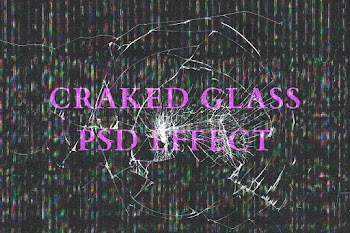 Cracked glass PSD effect mockup on lcd screen… | Free stock illustration | High Resolution graphic