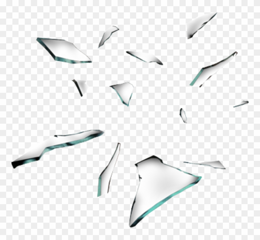 Cracked Glass Transparent Transparent Background - Broken Glass Pieces Png