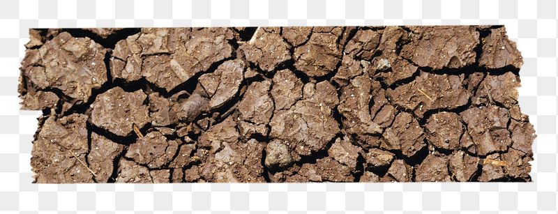 Cracked soil washi tape png | Free PNG - rawpixel