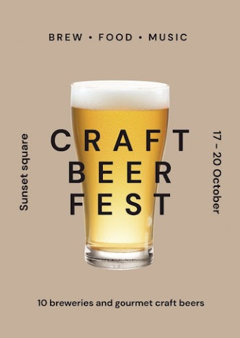 Craft beer fest poster template, | Free Vector Template - rawpixel