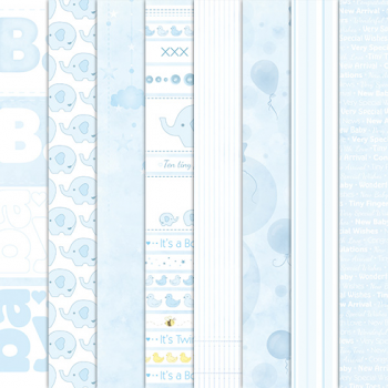 Craft Creations Baby Boy Background Papers - Card & Paper from ...