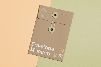 Craft Envelope PSD Mockup