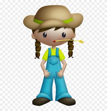 Crafts - Clip Art Farm Girl