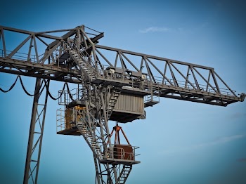 Crane Against Clear Sky