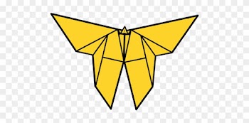 Crane Origami Butterfly Clip Art - Crane Origami Butterfly Clip Art