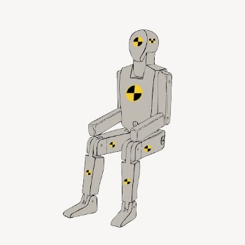Crash test dummy sticker, figure | Free PSD - rawpixel