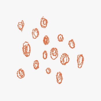 Crayon dots kids sticker, orange | Free Vector - rawpixel
