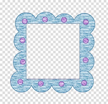 Crayon Dotted Frames , blue and purple frame illustration transparent background PNG clipart