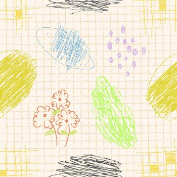 Crayon grids kids pattern, pink | Free PSD - rawpixel