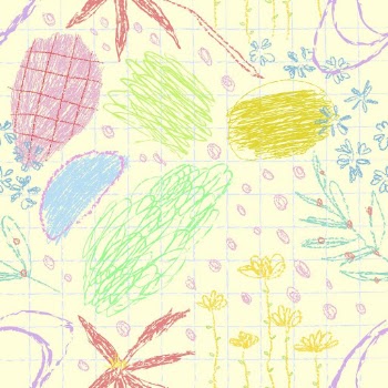 Crayon grids kids pattern, yellow | Free PSD - rawpixel