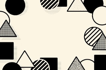Cream 90&rsquo;s Memphis frame background | Free Photo - rawpixel