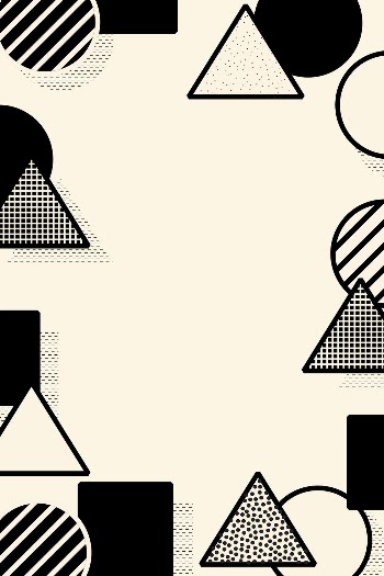 Cream 90&rsquo;s Memphis frame background | Free Photo - rawpixel