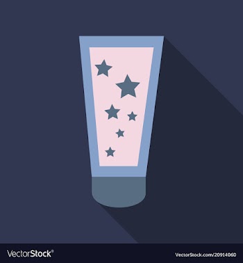 Cream in tube icon flat of cream in tube icon for vector image
