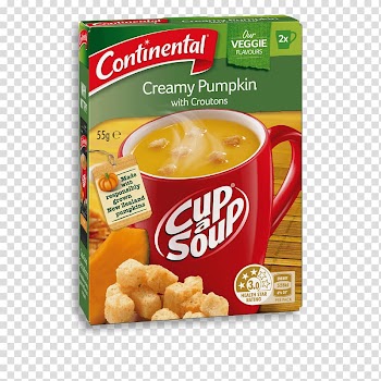 Cream Vegetarian cuisine Corn soup Minestrone Cup-a-Soup, pumpkin soup transparent background PNG clipart