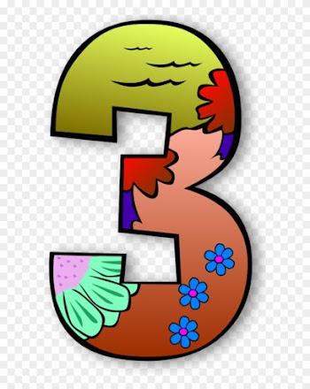 Creation Days Numbers - Numbers Clipart