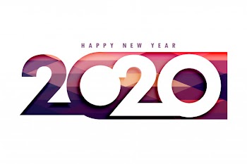 Creative 2020 happy new year stylish Free Vector
