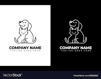 creative a dog and cat logo design