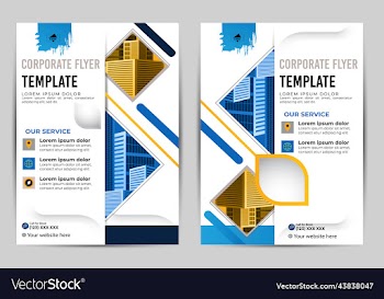 creative a4 business flyer template book cover