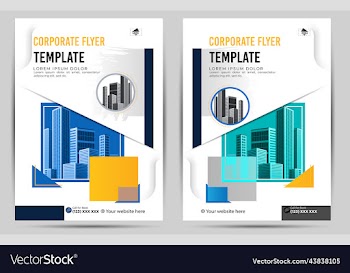 creative a4 business flyer template book cover