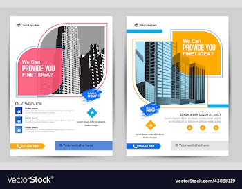 creative a4 business flyer template book cover
