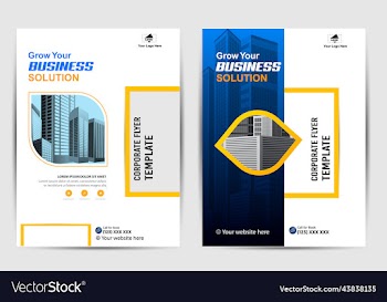creative a4 business flyer template book cover