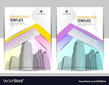 creative a4 business flyer template book cover