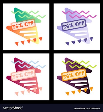 Creative abstract design decorated background vector image