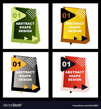 Creative abstract design decorated background vector image