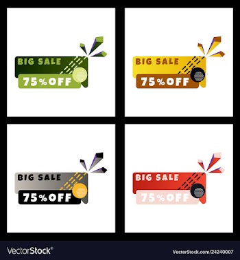 Creative abstract design decorated background vector image