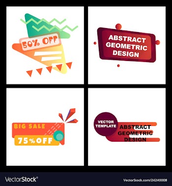 Creative abstract design decorated background vector image