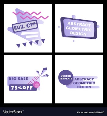 Creative abstract design decorated background vector image