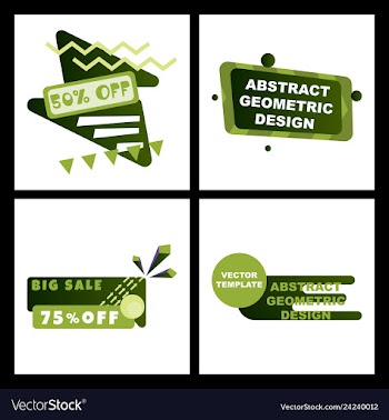 Creative abstract design decorated background vector image