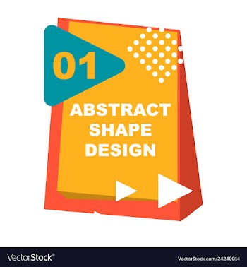 Creative abstract design decorated background vector image
